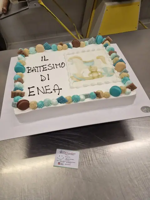 Torta per battesimo personalizzata, maggio 2024 – Pasticceria Amadori