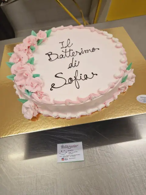 Torta per battesimo personalizzata, giugno 2024 – Pasticceria Amadori