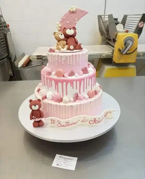Torta per battesimo personalizzata, agosto 2024 – Pasticceria Amadori