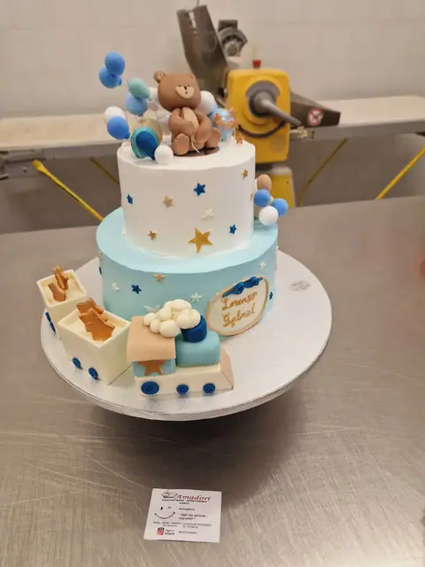 Torta per battesimo personalizzata, settembre 2024 – Pasticceria Amadori