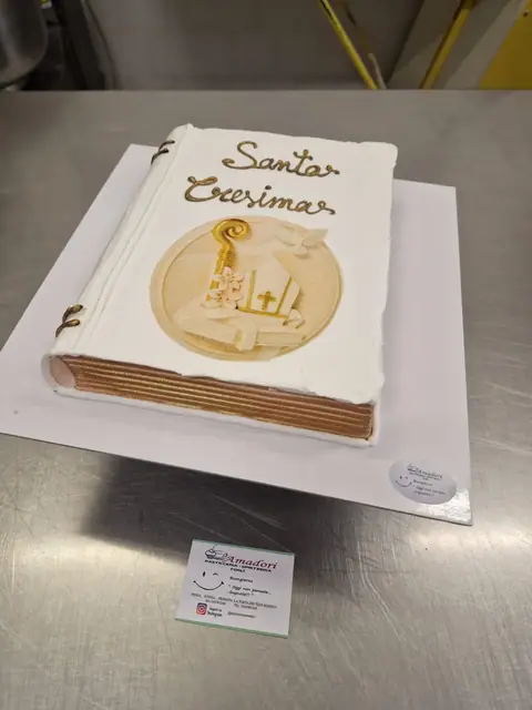 Torta per la Cresima personalizzata, giugno 2024 – Pasticceria Amadori