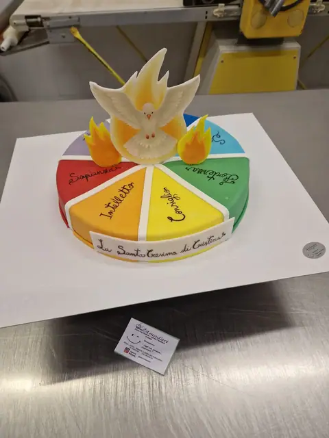 Torta per la Cresima personalizzata, settembre 2024 – Pasticceria Amadori