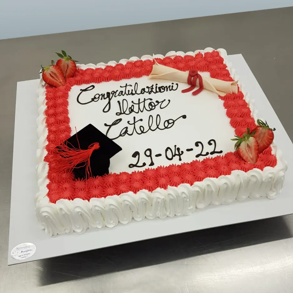 Torta laurea Pasticceria Amadori Forlì